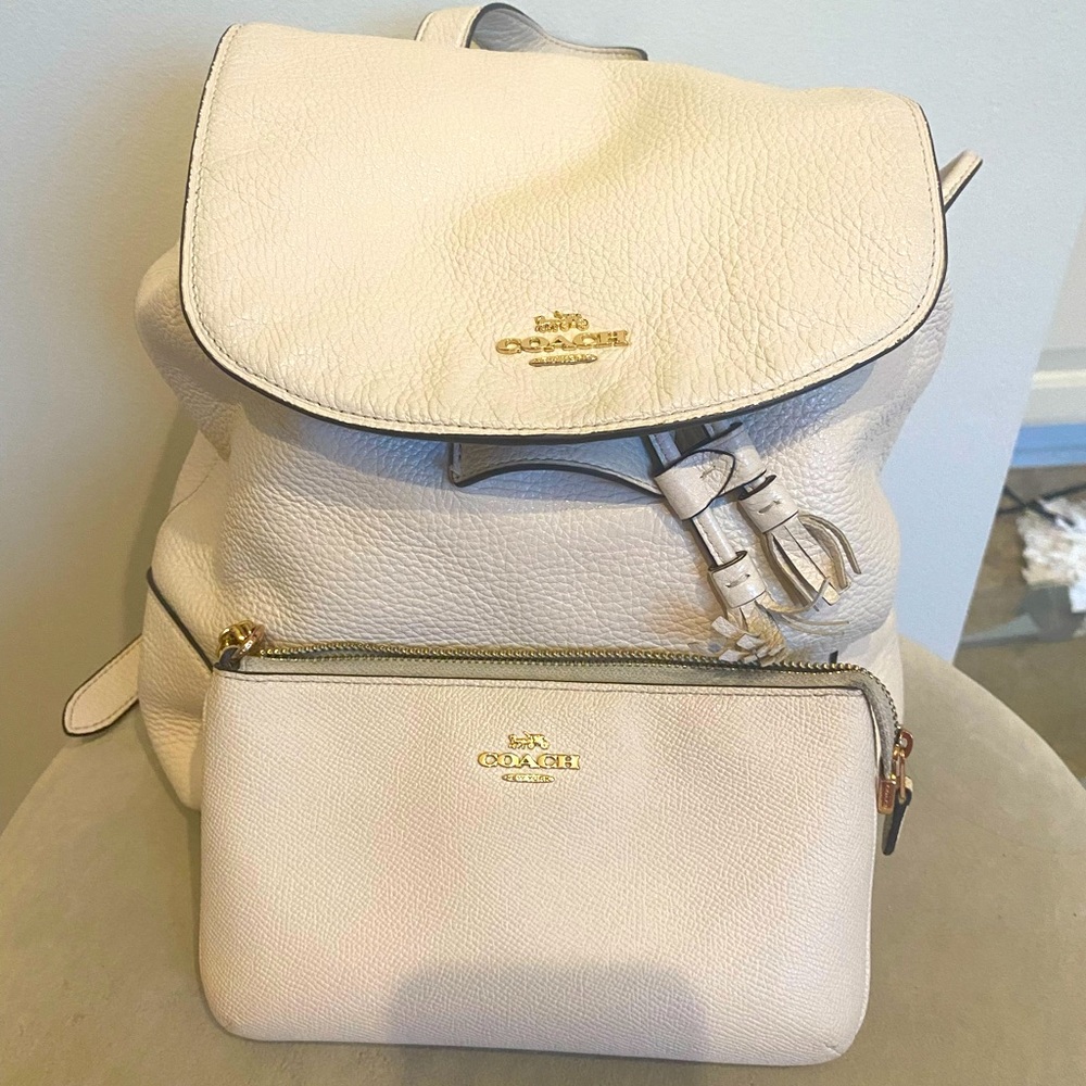 Like new Coach Backpack with matching wallet